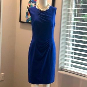 Calvin Klein Atlantis Blue Sheath Dress SZ 6